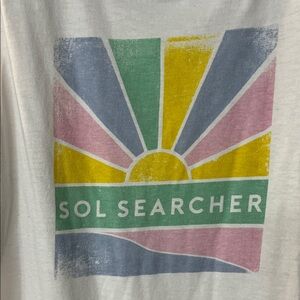 Body & Sol "Sol Searcher" Graphic Tee - Pastel Sunrise